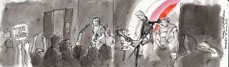 A drawing made at their June 2013 Soup Kitchen, Manchester gig.